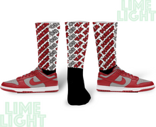 Load image into Gallery viewer, Nike Dunk Low UNLV &quot;Dunkin on Em&quot; Nike Dunk Low UNLV Sneaker Match Socks
