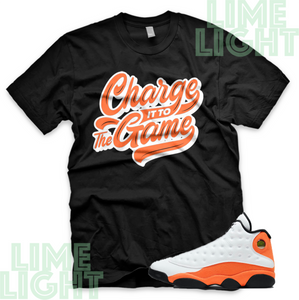 Air Jordan 13 Starfish Orange "The Game" Air Jordan 13 Sneaker Match Shirt