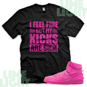 Dunk High Cosmic Fuchsia "Sick Kicks" Nike Dunk High Fuchsia Sneaker Match Shirt