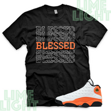 Load image into Gallery viewer, Air Jordan 13 Starfish Orange &quot;Blessed7&quot; Air Jordan 13 Sneaker Match Shirt Tees
