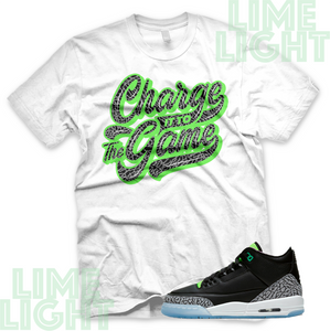 Jordan 3 Electric Green "The Game" Air Jordan 3 Retro Sneaker Match Shirt Tee