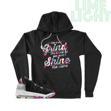 Load image into Gallery viewer, Lebron 18 &quot;Grind and Shine&quot; Lebron 18 Multicolor Nike Black Pullover Hoodie
