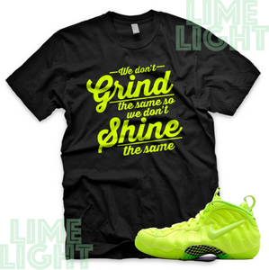 Nike Foamposite Pro Volt "Grind Shine" Volt Foamposite Sneaker Match Shirt Tees