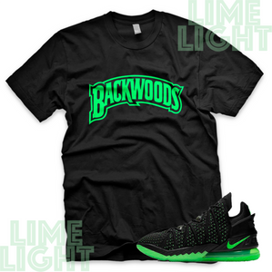 LeBron 18 Dunkman "Backwoods" Nike LeBron Electric Green Sneaker Match Shirt Tee