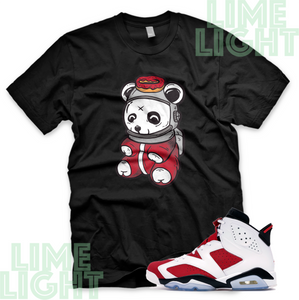 Air Jordan 6 Carmine "Astro Panda" Nike Air Jordan 6 Sneaker Match Tee Shirt