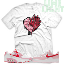 Load image into Gallery viewer, Valentines Day Nike Air Max 90 Air Force 1 &quot;Heartless&quot; Sneaker Match Shirt
