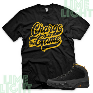 Nike Air Jordan 9 University Gold "The Game" Jordan 9 Sneaker Match Shirts