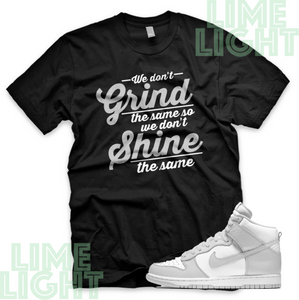 Vast Grey Nike Dunk Highs "Grind & Shine" Nike Dunk High Sneaker Match Shirt Tee