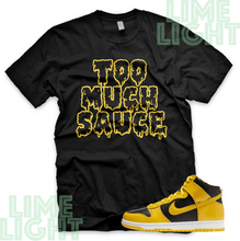 Load image into Gallery viewer, Varsity Maize Nike Dunk Highs &quot;Sauce&quot; Nike Dunk High Sneaker Match Shirt
