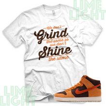 Load image into Gallery viewer, Nike Dunk High Dark Russet &quot;Grind &amp; Shine&quot; Dunk High Russet Sneaker Match Shirt
