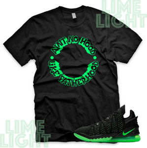 LeBron 18 Dunkman "Fatherhood" Nike LeBron Electric Green Sneaker Match Shirt