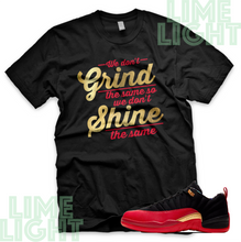 Load image into Gallery viewer, Jordan 12 Low Super Bowl &quot;Grind &amp; Shine&quot; Nike Air Jordan 12 Sneaker Match Shirt
