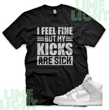 Load image into Gallery viewer, Vast Grey Nike Dunk Highs &quot;Sick Kicks&quot; Nike Dunk High Sneaker Match Shirt
