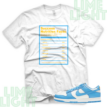 Load image into Gallery viewer, Dunk Low Coast &quot;Success Facts&quot; Coast Blue | Sneaker Match T-Shirt | Sneaker Tees

