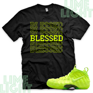 Nike Foamposite Pro Volt "Blessed7" Volt Foamposite Sneaker Match Shirt Tees