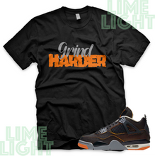 Load image into Gallery viewer, Nike Air Jordan 4 Starfish &quot;Grind Harder&quot; Air Jordan 4 Sneaker Match T-Shirts
