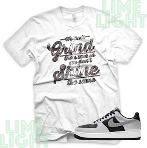 Air Force 1 Silver Snake "Grind Shine" Nike AF1 Silver Snake Sneaker Match Shirt