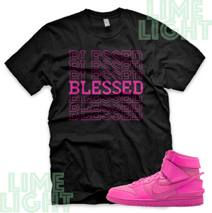 Dunk High Cosmic Fuchsia "Blessed7" Nike Dunk High Fuchsia Sneaker Match Shirt
