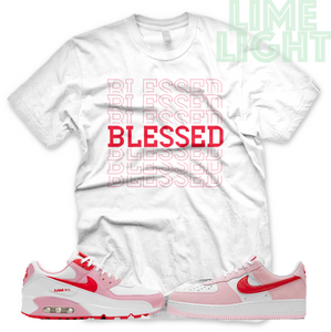 Valentines Day Nike Air Max 90 Air Force 1 "Blessed7" Sneaker Match Shirt