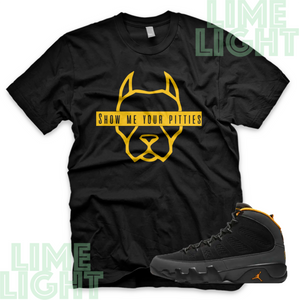 Nike Air Jordan 9 University Gold "Pitties" Jordan 9 Sneaker Match Shirts