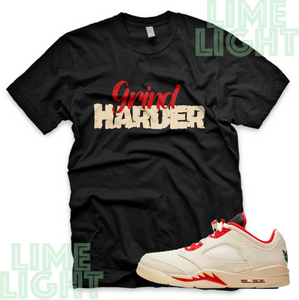 Nike Air Jordan 5 Chinese New Year "Grind Hard" Jordan 5 CNY Sneaker Match Shirt