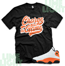 Load image into Gallery viewer, Air Jordan 13 Starfish Orange &quot;The Game&quot; Air Jordan 13 Sneaker Match Shirt

