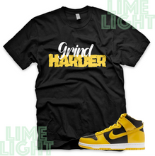 Load image into Gallery viewer, Varsity Maize Nike Dunk Highs &quot;Grind Harder&quot; Nike Dunk High Sneaker Match Shirt

