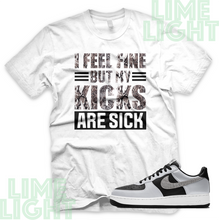 Load image into Gallery viewer, Air Force 1 Silver Snake &quot;Sick Kicks&quot; Nike AF1 Silver Snake Sneaker Match Shirt
