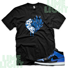 Load image into Gallery viewer, Jordan 1 Black Hyper Royal &quot;Heartless&quot; Nike Air Jordan 1 Sneaker Match Shirt
