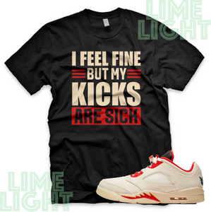 Nike Air Jordan 5 Chinese New Year "Sick Kicks" Jordan 5 CNY Sneaker Match Shirt
