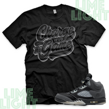 Load image into Gallery viewer, Jordan 5 Anthracite &quot;The Game&quot; Nike Air Jordan 5 Sneaker Match Shirt Tee
