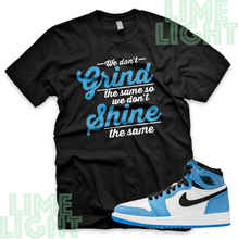 Load image into Gallery viewer, Nike Air Jordan 1 University Blue &quot;Grind &amp; Shine&quot; Jordan 1 Sneaker Match Shirts
