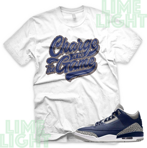 Air Jordan 3 Midnight Navy "The Game" Air Jordan 3 Sneaker Match Shirt Tee