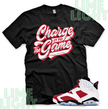 Load image into Gallery viewer, Air Jordan 6 Carmine &quot;The Game&quot; Nike Air Jordan 6 Sneaker Match Tee Shirt
