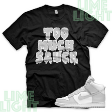 Load image into Gallery viewer, Vast Grey Nike Dunk Highs &quot;Too Much Sauce&quot; Nike Dunk High Sneaker Match Shirt
