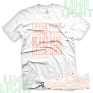 Dunk Low Orange Pearl "Sick Kicks" Nike Dunk Low Sneaker Match Shirt Tees