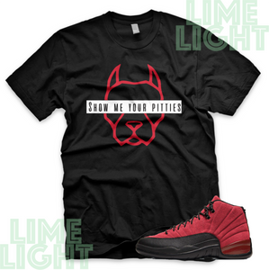 Jordan 12 Reverse Flu Game "Pitties" Air Jordan 12 Sneaker Match Shirt Tee