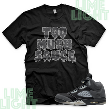 Load image into Gallery viewer, Jordan 5 Anthracite &quot;Too Much Sauce&quot; Nike Air Jordan 5 Sneaker Match Shirt Tee
