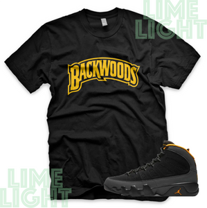 Nike Air Jordan 9 University Gold "Backwoods" Jordan 9 Sneaker Match Shirts Tees