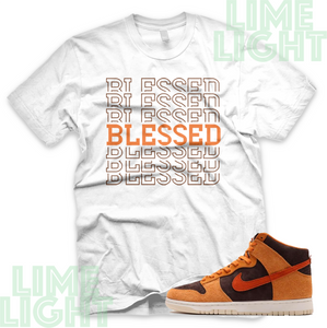 Nike Dunk High Dark Russet "Blessed7" Dunk High Russet Sneaker Match Shirt Tees