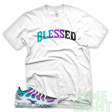 Load image into Gallery viewer, Grape &quot;Blessed Arch&quot; Nike Vapormax Plus Black/ White Sneaker Match Tees T-Shirts
