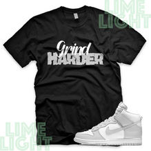Load image into Gallery viewer, Vast Grey Nike Dunk Highs &quot;Grind Harder&quot; Nike Dunk High Sneaker Match Shirt Tees
