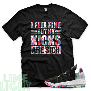 Lebron 18 "Sick Kicks" Lebron 18 Black or White Sneaker Match Shirt