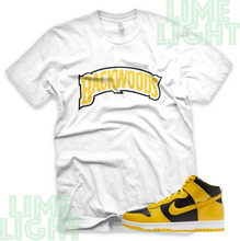 Load image into Gallery viewer, Varsity Maize Nike Dunk Highs &quot;Backwoods&quot; Nike Dunk High Sneaker Match Shirt Tee
