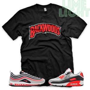 Radiant Red "Backwoods" Vapormax Flyknit 3 Black/White Sneaker Match T-Shirts