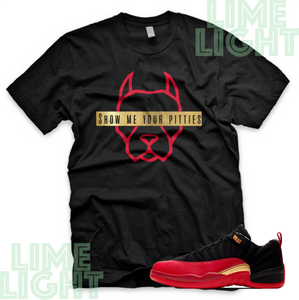 Jordan 12 Low Super Bowl "Pitties" Nike Air Jordan 12 Sneaker Match Shirt Tee