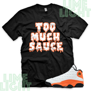 Air Jordan 13 Starfish Orange "Sauce" Air Jordan 13 Sneaker Match Shirt