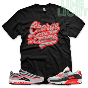 Radiant Red/ Infrared "The Game" Airmax 90 Air Max 97 Shirt | Sneaker Match Tee