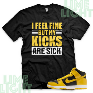 Varsity Maize Nike Dunk Highs "Sick Kicks" Nike Dunk High Sneaker Match Shirt