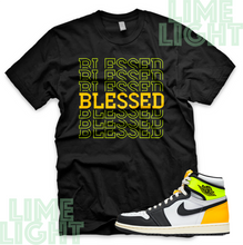 Load image into Gallery viewer, Volt Gold Air Jordan 1 &quot; Blessed7&quot; Nike Air Jordan 1 Sneaker Match Shirt Tees
